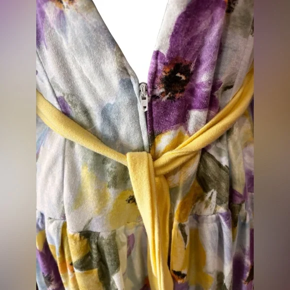 Vintage 1980’s Floral cotton Midi Dress Fit & Flare Handmade Roses Cottagecore - Picture 5 of 10